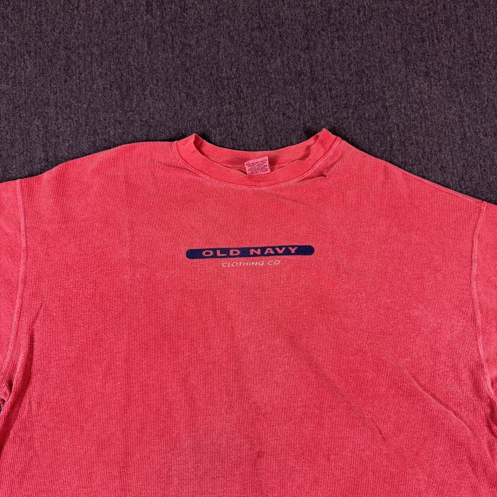 Old Navy Clothing Co Graphic Print Crew Neck T-Shirt Womens Size L Pink Cotton